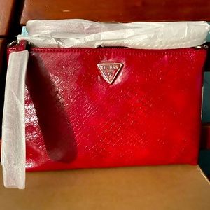 Guess Faux Leather Shoulder Bag